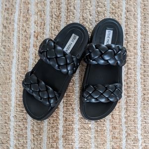 Black Hillary Braided Platform
